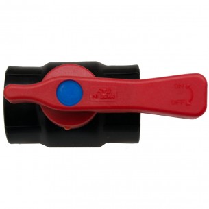 Robinet Rain - negru cu interior alama 1/2" FI/FI cu fluture