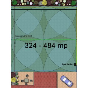 Kit irigare gazon 324-484 m2 Hunter cu programator WiFi