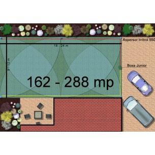 Kit irigare gazon 162-288 m2 Hunter cu programator WiFi