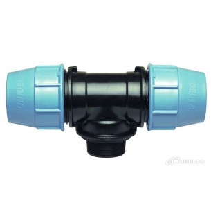 Teu de compresiune cu derivatie FE 50mm x 1 1/2''